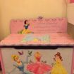 Disney Princesses wooden toy storage box and seat photo 2