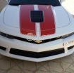 Camaro ss white with orange/red stripes Still under warranty. - صورة 9