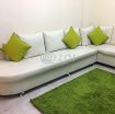 L shape white sofa photo 4