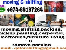 Low price moving shifting packing carpentry painting partition service in Qatar