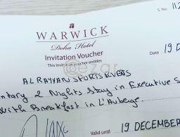 2 night in 5star hotel in Qatar