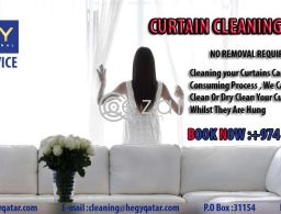 CURTAIN Cleaning Service Call us in Qatar