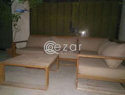 5 seat corner garden couche + table for sale in Qatar