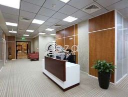 للايجار مكاتب مفروشة في بيزنس سنتر بالدائري الثالث for rent in Qatar