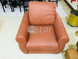 New stylish design 3+2+1 leather sofa for sale in Qatar
