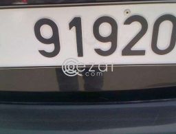 Car License plate  91920 in Qatar