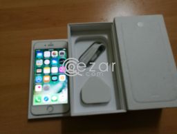 I phone 6 silver colour 16gb box charger swap sale in Qatar