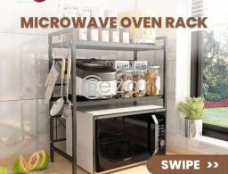 Buy Microwave Oven Rack Kitchen Storage from Yaqeentrading in Qatar