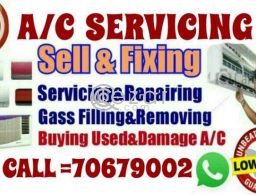A/C servicing A/C Fixing A/C Gass Filling & A/C Maintenance work in Qatar