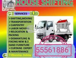 SHIFTING MOVING PACKING CARPENTRY SIRVICES ANY TIME ANY PLACE IF YOU NEED CALL 55561886 in Qatar