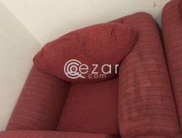 Big sofa ( two seater ) + chair للبيع في قطر