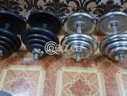 Dumbells 20kgx4 with one long bar in Qatar