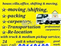 Shifting Moving Pickup Service anytime in Qatar