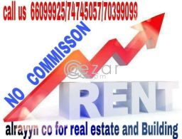 For rent no comishn for rent in Qatar