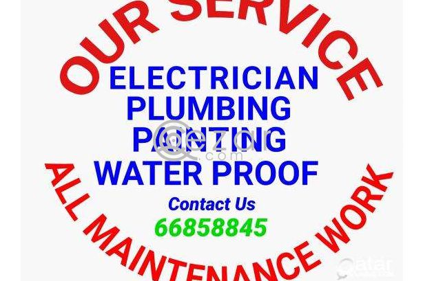 PLUMBER ELECTRICIAN PAINTING TABUK TAILS  ALL MAINTENANCE WORKER AVAILABLE photo 1