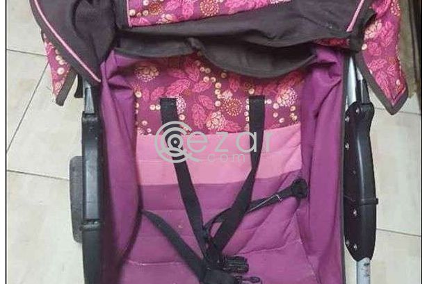 Junior baby stroller in good condition and bed photo 1