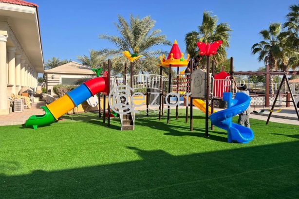 Outdoor swing sliding and playstation, playground photo 2