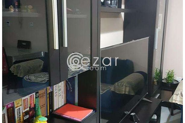 Hall Glass Showcase + Wall Rack + TV Base photo 2