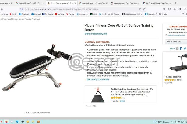 Vicore ab workout bench photo 1