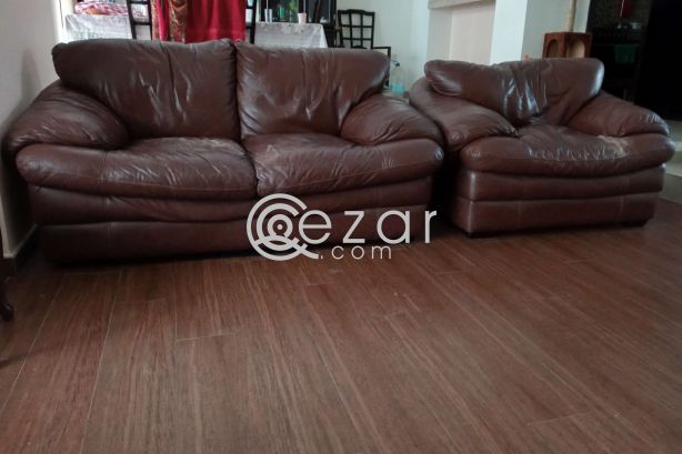 For sale - 7 seater leather sofa set photo 4