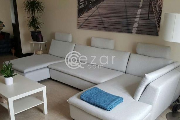 Double L sofa like new photo 2