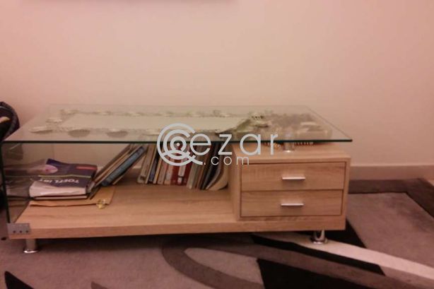 Wooden Glass Table photo 1