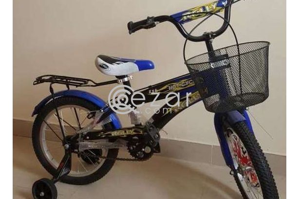 Blue bike for kids above 5 years old photo 1