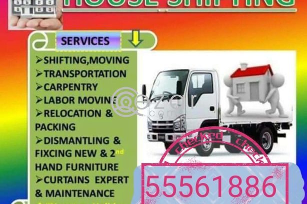 SHIFTING MOVING PACKING CARPENTRY SIRVICES ANY TIME ANY PLACE IF YOU NEED CALL 55561886 photo 1