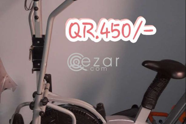 Gym fitness cycle with twister. photo 1