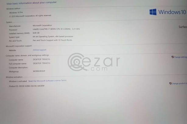 MICROSOFT SURFACE 4 PRO i7 photo 5