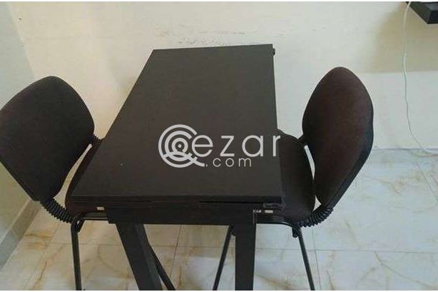 Urgent - Ikea Extendable Dining Table with 2 Chairs for Sale. photo 1