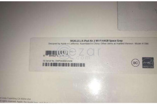 IPad for Sale iPad Air2 64GB WIFI photo 1