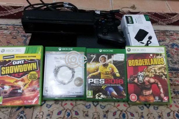 Xbox one with kinect and 4 games for sale photo 1